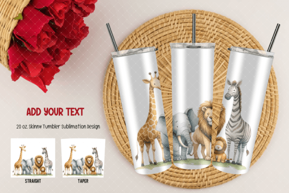 Animals Safari Tumbler Designs