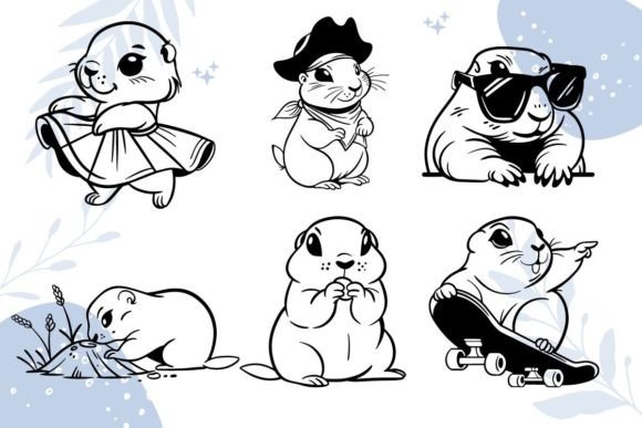 Cute Prairie Dog SVG Bundles: Graphics for Crafts