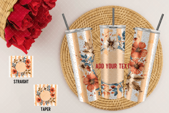 Fall Tumbler Wrap Designs: Graphics for Crafts & Branding