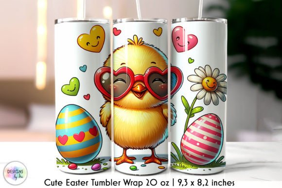 Funny Easter Chicklet Tumbler Wrap: Graphics for Tumbler Wraps
