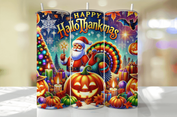 Hallothankmas Tumbler Wrap