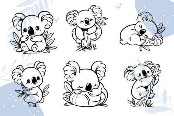 Koala Character SVG, Clipart for Crafts & Graphics