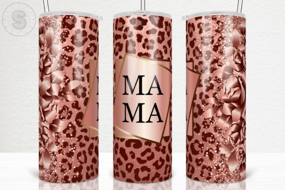 Mama Rose Gold Leopard Tumbler Wrap: Graphics for Crafts