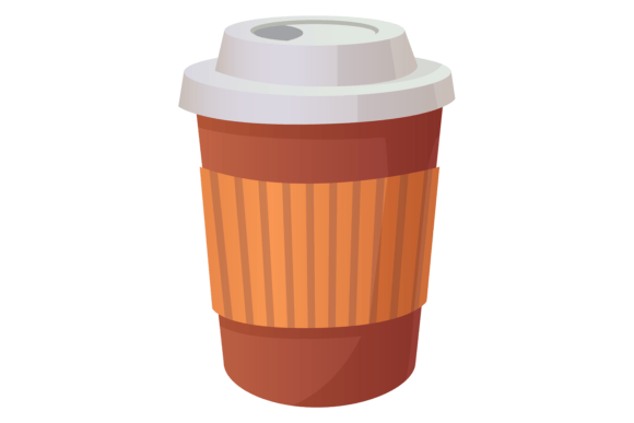 Takeaway Cup Cartoon Icon. Coffee Hot Dr Graphics