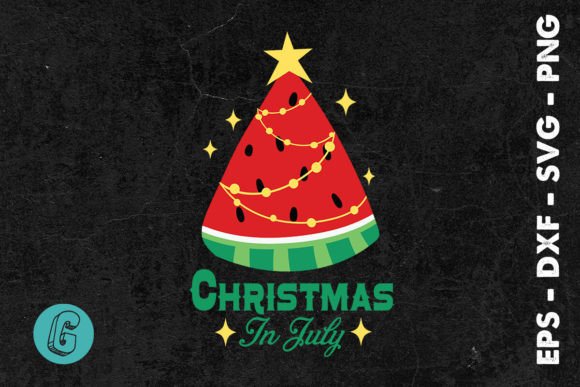Xmas in July Funny Watermelon Tree SVG Graphics